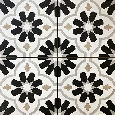 #21-206 SF of 8x8 Cosmos Black and White_1 Tile