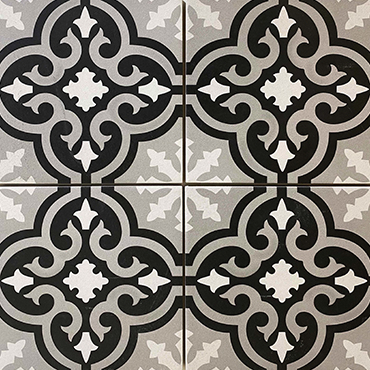 #21-206 SF of 8x8 Cosmos Black and White_2 Tile