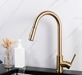 Gold faucet