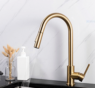 gold kitchen faucet